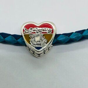 ✨✨PANDORA New Brunswick Heart Flag charm Canada Exclusive Charm